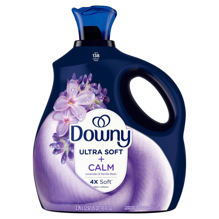 Downy Ultra Soft + Calm Lavender & Vanilla Bean Liquid Fabric Softener - 93 fl oz