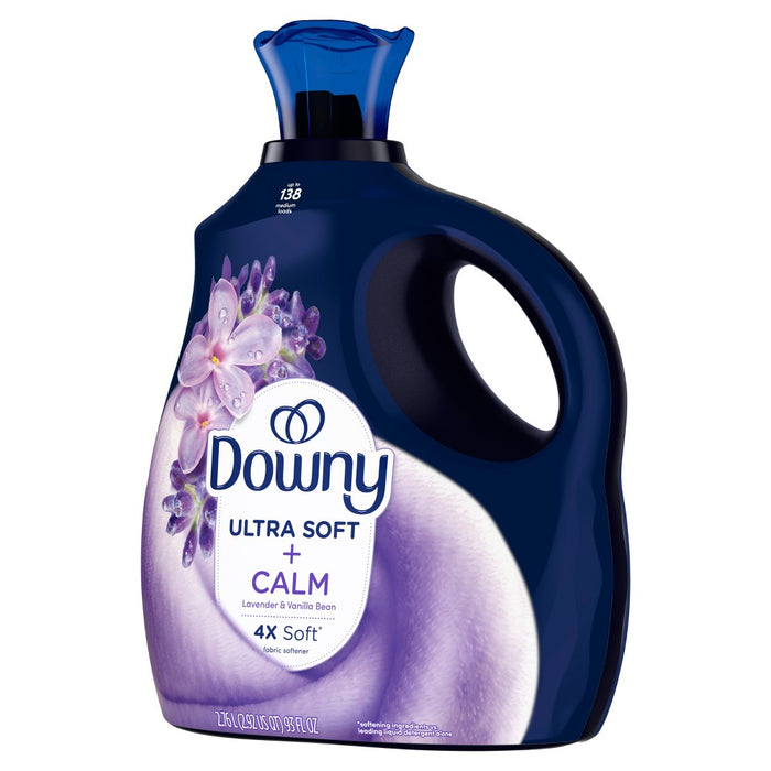 Downy Ultra Soft + Calm Lavender & Vanilla Bean Liquid Fabric Softener - 93 fl oz