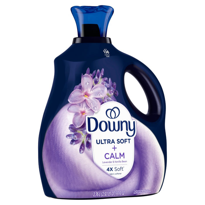 Downy Ultra Soft + Calm Lavender & Vanilla Bean Liquid Fabric Softener - 93 fl oz