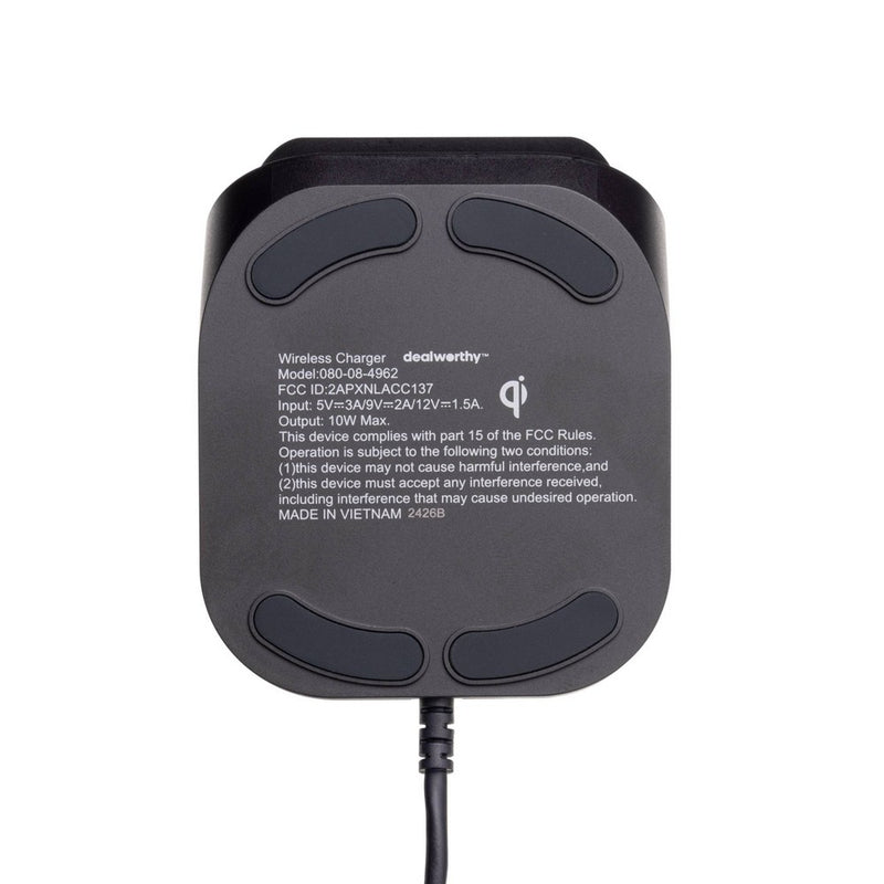 10W Qi Charging Stand - dealworthy Black