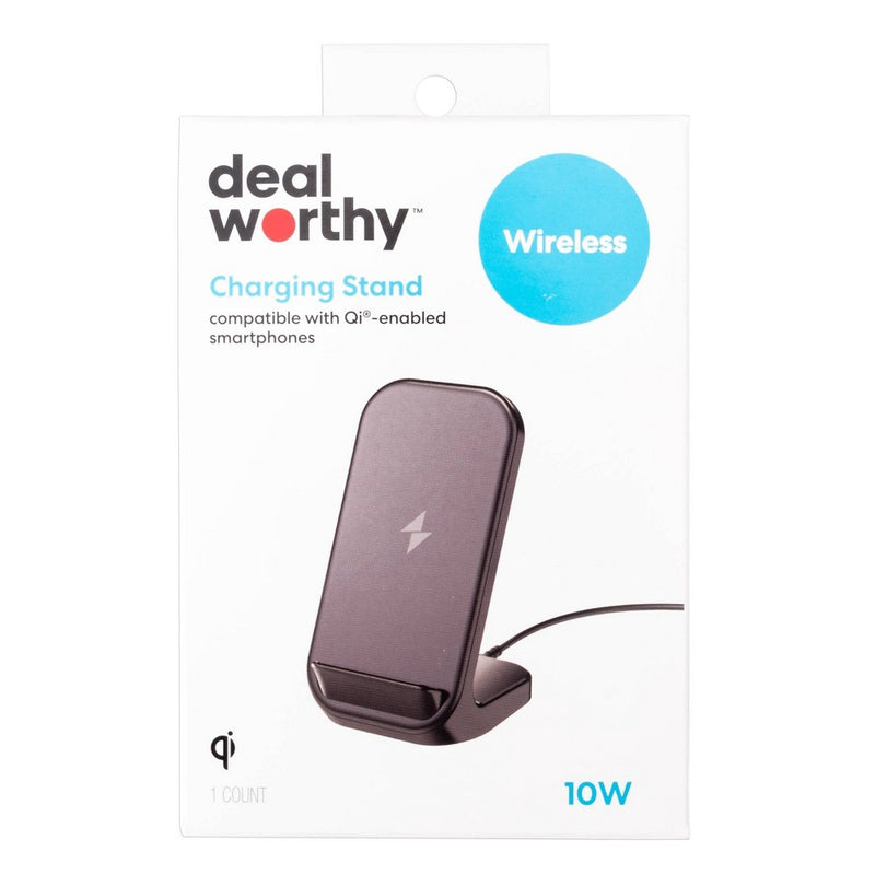 10W Qi Charging Stand - dealworthy Black