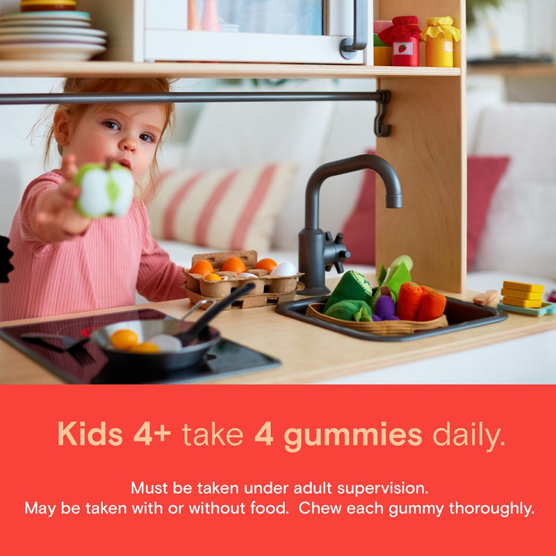 SmartyPants Organic Kids Multi & Vegetarian Omega 3 Gummy Vitamins with D3, C & B12 - 90 ct