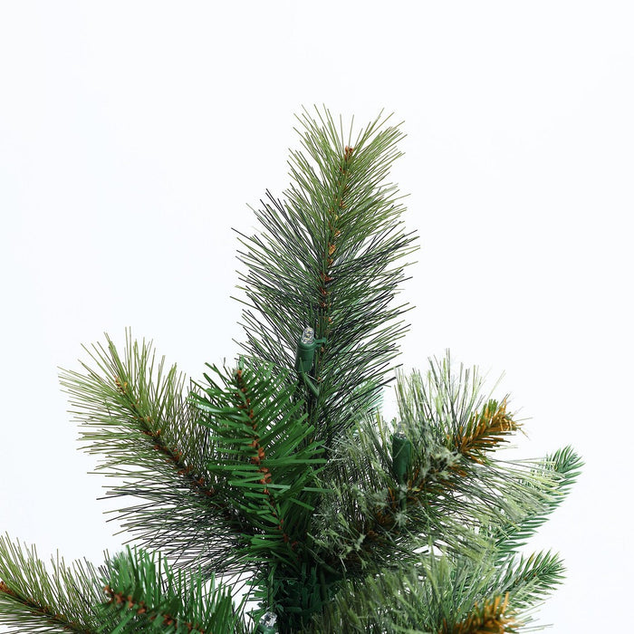LuxenHome 4' Pre-Lit Artificial Christmas Pine Tree with Metal Pot Green (LOCAL PICKUP ONLY)