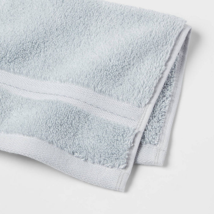 Spa Plush Washcloth Light Blue - Threshold: 100% Cotton, Heavyweight Terry, OEKO-TEX Certified