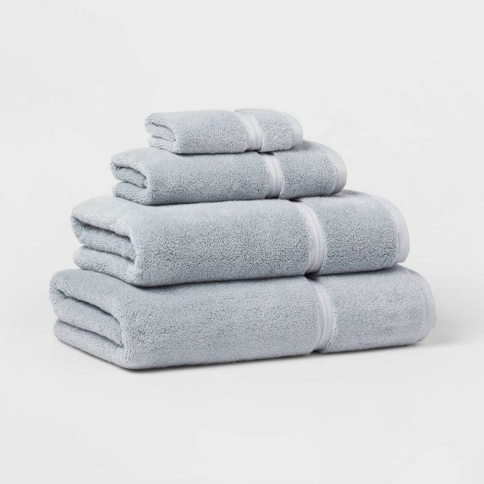Spa Plush Washcloth Light Blue - Threshold: 100% Cotton, Heavyweight Terry, OEKO-TEX Certified