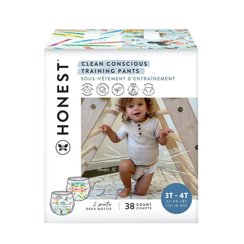 The Honest Company Clean Conscious Disposable Training Pants- Size 3T/4T - 34ct