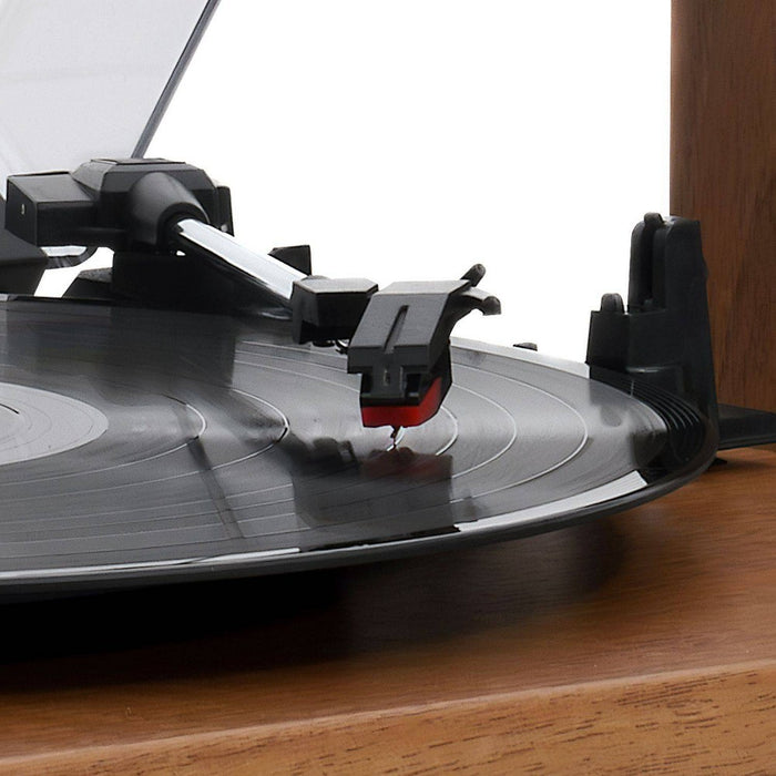 Victrola The Kingfield Bluetooth Record Player Shelf System w/Bookshelf Speakers