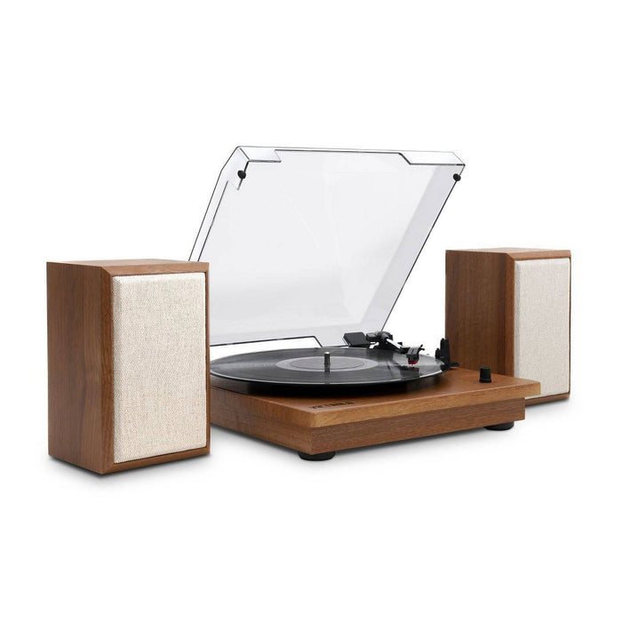 Victrola The Kingfield Bluetooth Record Player Shelf System w/Bookshelf Speakers