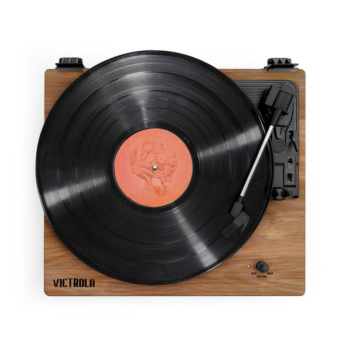 Victrola The Kingfield Bluetooth Record Player Shelf System w/Bookshelf Speakers