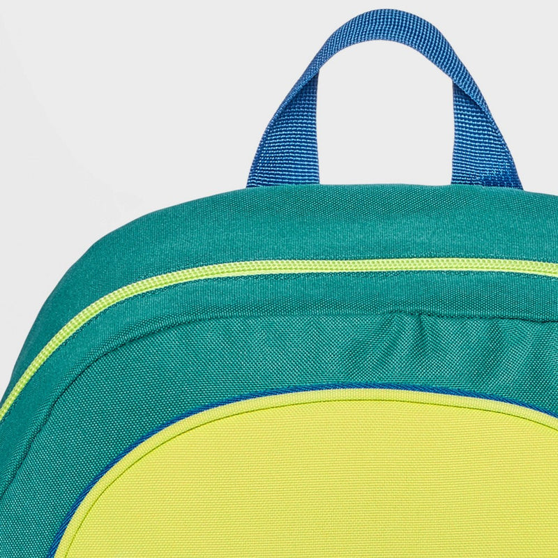 Kids' 16" Colorblock with Removable Patches Two Pocket Backpack - Cat & Jack Green/Lime Green/Blue
