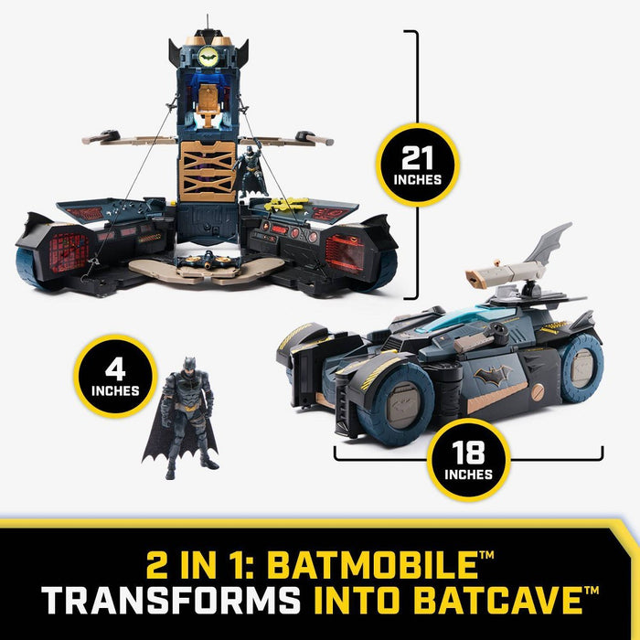 DC Comics Batman Ultimate Transforming Batmobile Playset with Projectiles
