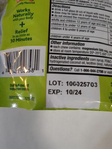 Dulcolax Soft Chews Saline Laxative Mixed Berry (15ct) Gentle #L17