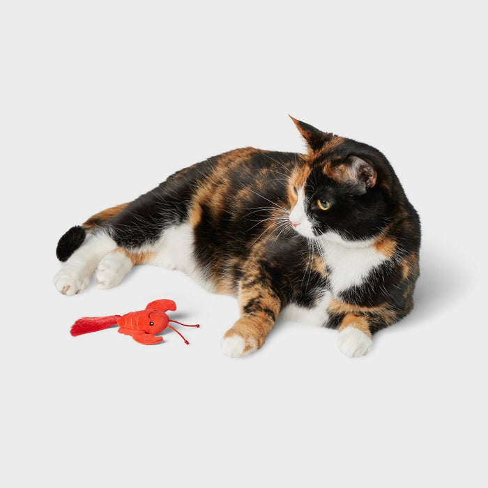 Lobster with Catnip Plush Cat Toy - Boots & Barkley