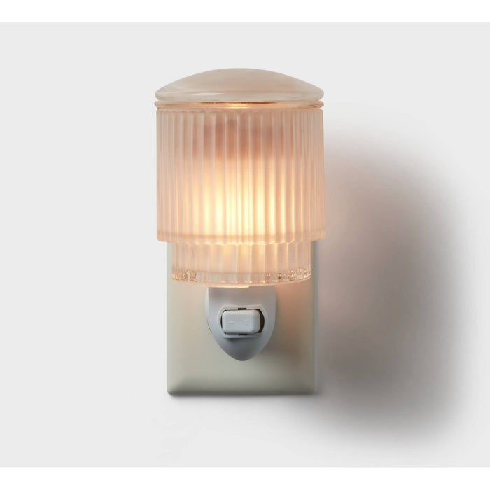 Ribbed Glass Wall Plug-In Wax Warmer - Threshold