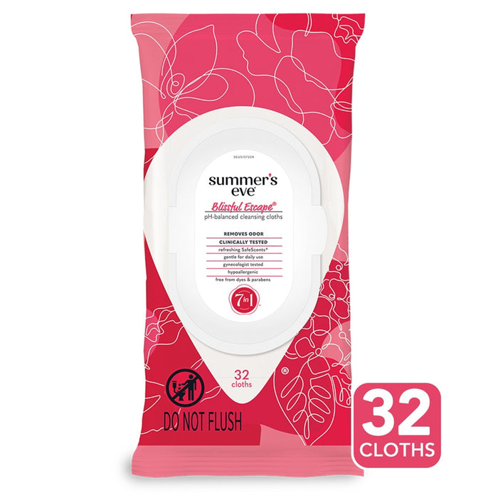 Summer's Eve Feminine Cleansing Wipes - Blissful Escape - 32ct