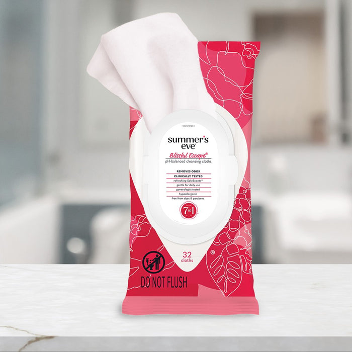 Summer's Eve Feminine Cleansing Wipes - Blissful Escape - 32ct