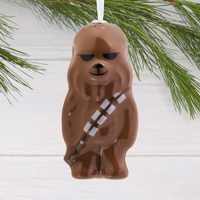 Hallmark Star Wars Chewbacca Decoupage Christmas Tree Ornament