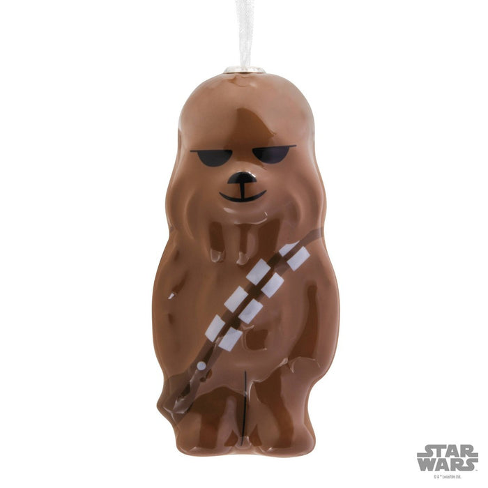 Hallmark Star Wars Chewbacca Decoupage Christmas Tree Ornament