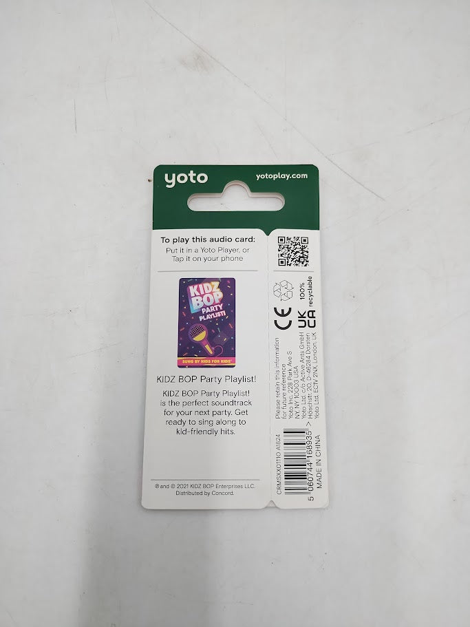 Yoto KIDZ BOP Party Playlist! Audio Card *ADD 3 TO YOUR CART & 1 IS FREE!*