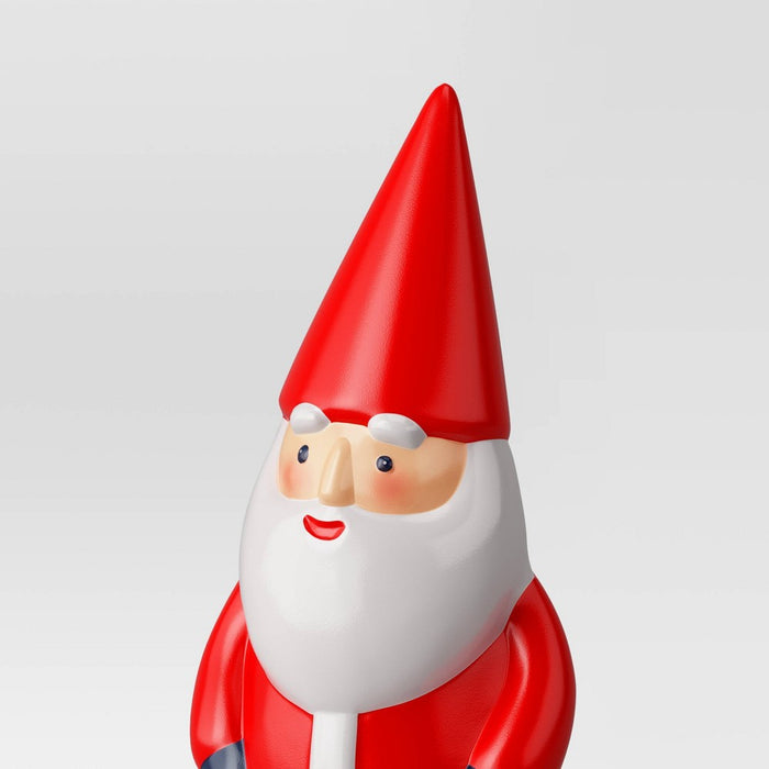14" Lit Christmas Blow Mold Santa Sculpture - Wondershop
