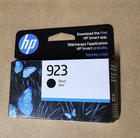 HP 923 Black Original Ink Cartridge EXP: 08/2025