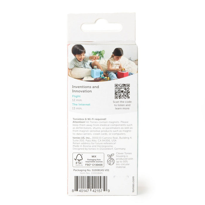 Tonies Inventions: Flight and Internet Audio Play Figurines 2pk