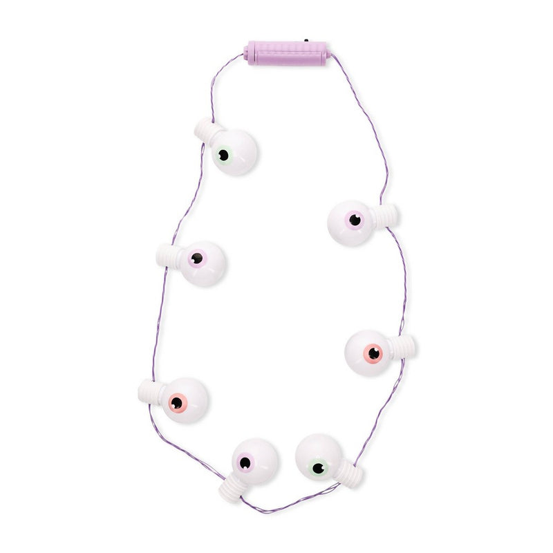 Eyeball Light Up Necklace Wearable Halloween Party Accessories - Bullseye's Playground
