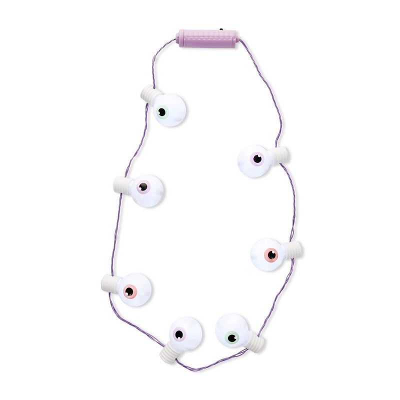 Eyeball Light Up Necklace Wearable Halloween Party Accessories - Bullseye's Playground