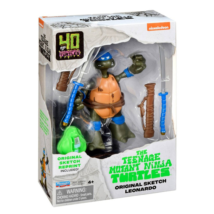 Teenage Mutant Ninja Turtles Leonardo Original Sketch Action Figure
