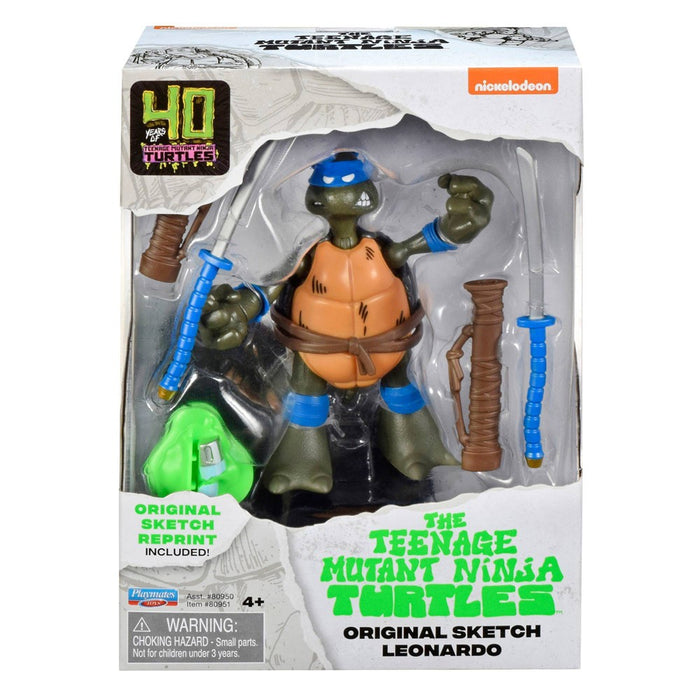 Teenage Mutant Ninja Turtles Leonardo Original Sketch Action Figure