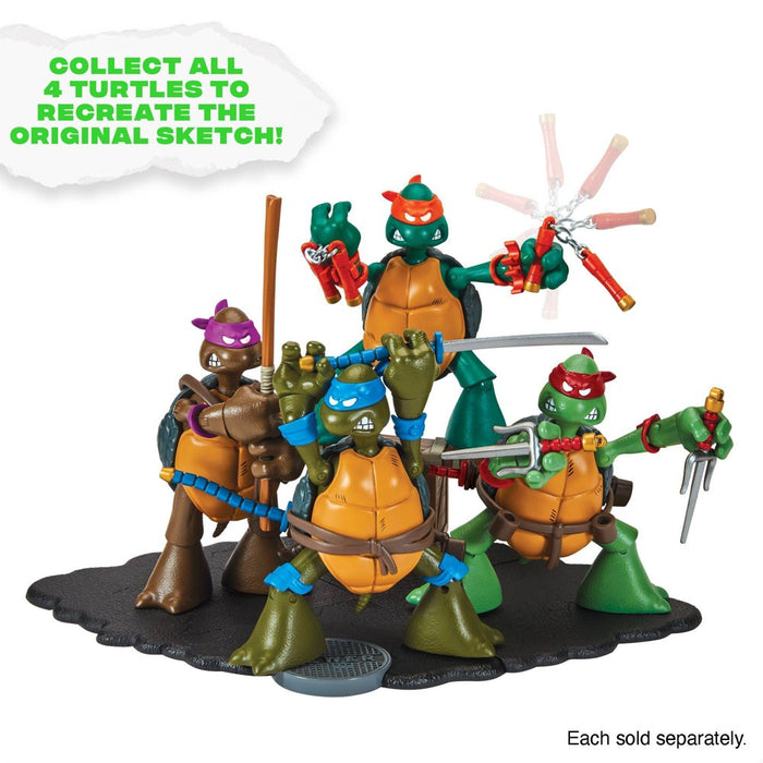 Teenage Mutant Ninja Turtles Leonardo Original Sketch Action Figure
