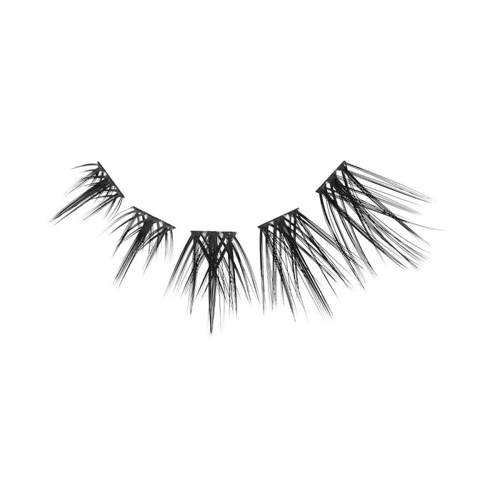 BeBlinky False Eyelash Clusters 04, 9-16 mm, Wide Band, 72pcs. - Spiky