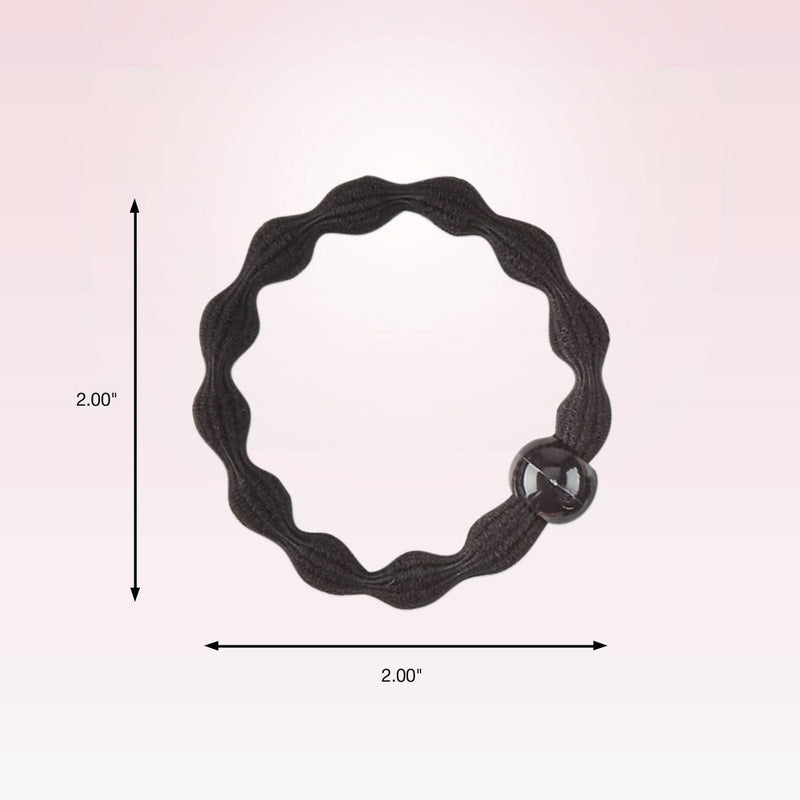 scunci No Damage Beaded Hair Elastics - Tan/Beige/Pink/Black - 8pk