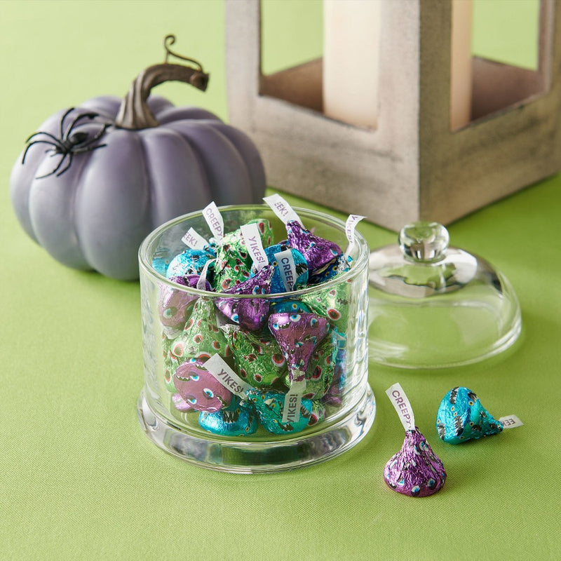Hershey's Kisses Milk Chocolate Monster Foils Halloween Candy - 10oz BBD: 06/26