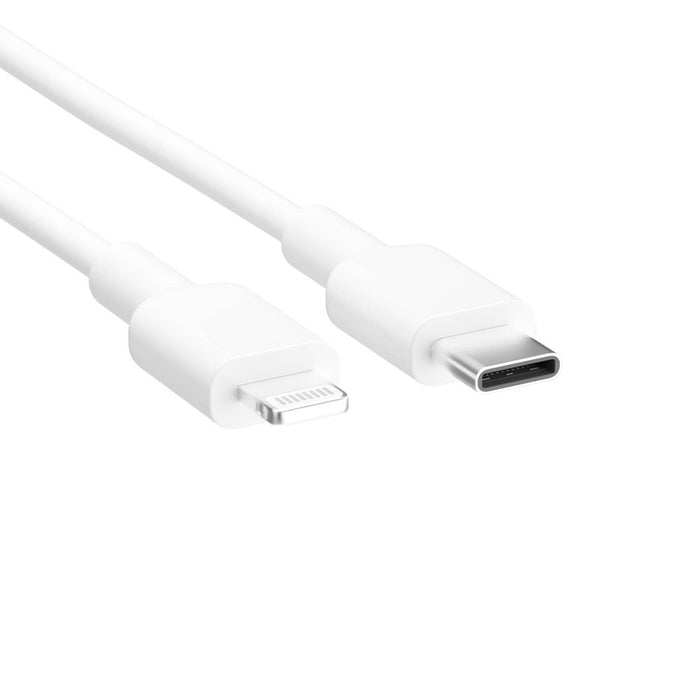 Just Wireless Pro Series 30W 2-Port USB-A & USB-C Home Charger with 6' Lightning to USB-C Cable - White