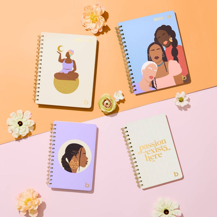 Be Rooted 2024-25 Planner 9"x7" In the Stars: Monthly Spiral Calendar, Paper, All Ages, Off-White