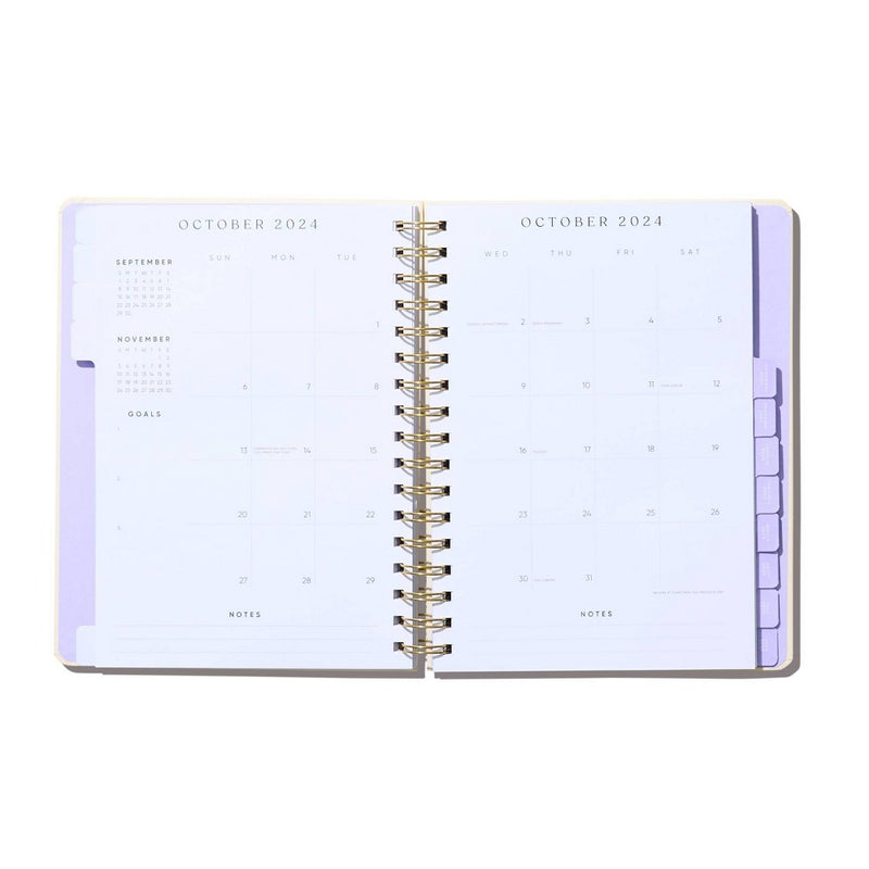 Be Rooted 2024-25 Planner 9"x7" In the Stars: Monthly Spiral Calendar, Paper, All Ages, Off-White