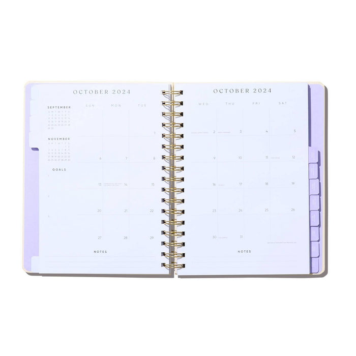 Be Rooted 2024-25 Planner 9"x7" In the Stars: Monthly Spiral Calendar, Paper, All Ages, Off-White