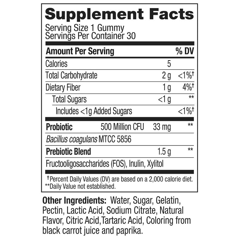 OLLY Probiotic + Prebiotic Gummies - Peachy Peach - 30ct