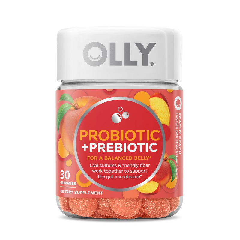 OLLY Probiotic + Prebiotic Gummies - Peachy Peach - 30ct
