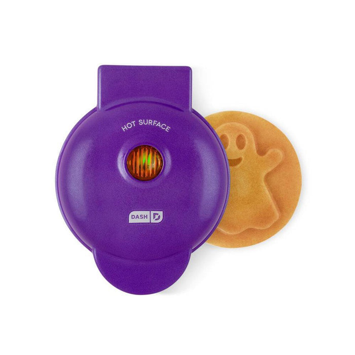 Dash Ghost Nonstick Mini Nonstick Waffle Maker Purple - Halloween