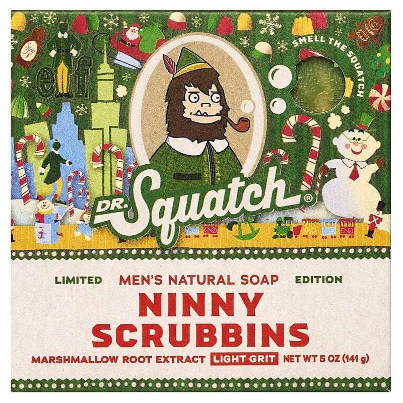 DR. SQUATCH Men's All Natural Bar Soap - Ninny Scrubbins - 5oz