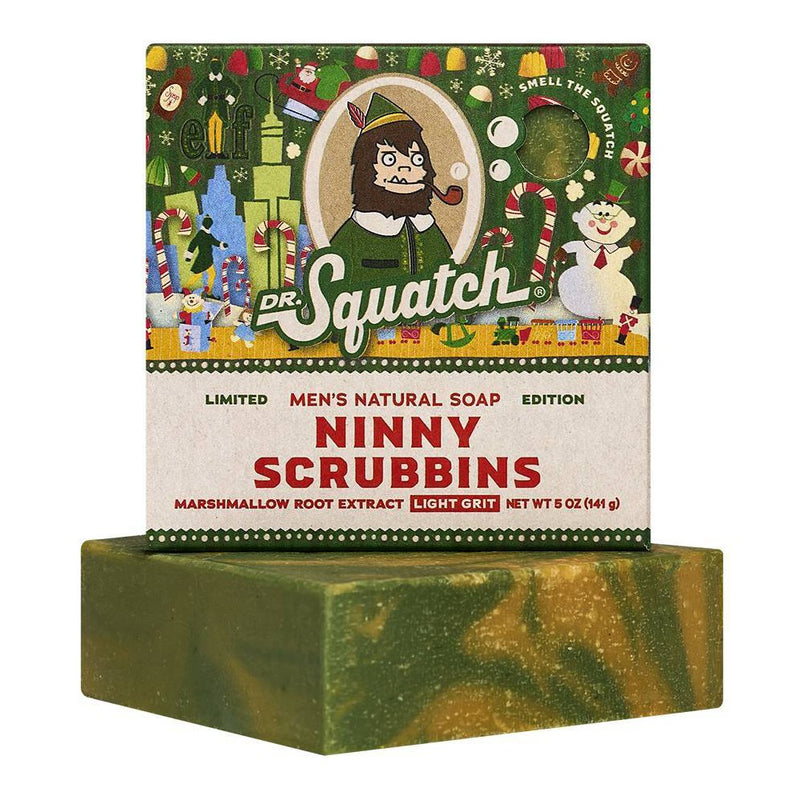 DR. SQUATCH Men's All Natural Bar Soap - Ninny Scrubbins - 5oz
