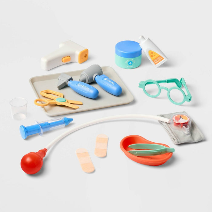 Doctor Play Set - Gigglescape: Pretend Medical Accessories, 22 Pieces, Educational Creativity & Fine Motor Skills