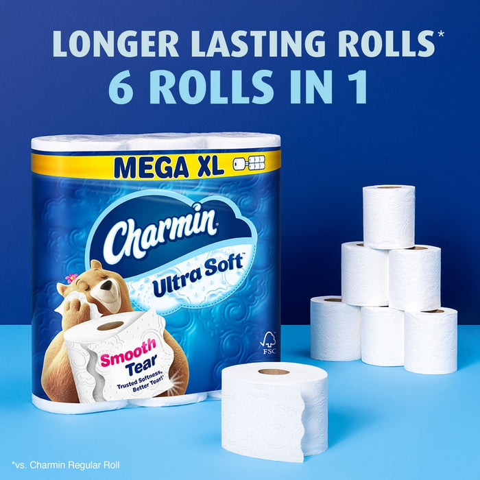 Charmin Ultra Soft Toilet Paper - 12 Mega XL Rolls