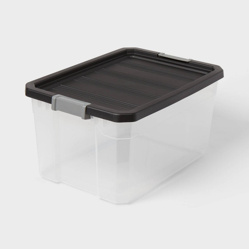 76qt Heavy Duty Latching Clear Storage Box - Brightroom (LOCAL PICKUP ONLY)
