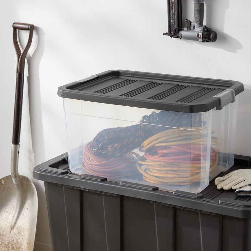 76qt Heavy Duty Latching Clear Storage Box - Brightroom (LOCAL PICKUP ONLY)