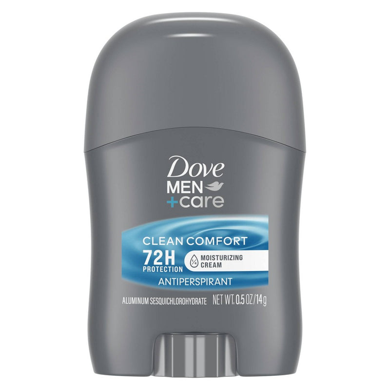 Dove Men+Care 72-Hour Antiperspirant & Mini Deodorant Stick - Clean Comfort - Travel Size - 0.5oz