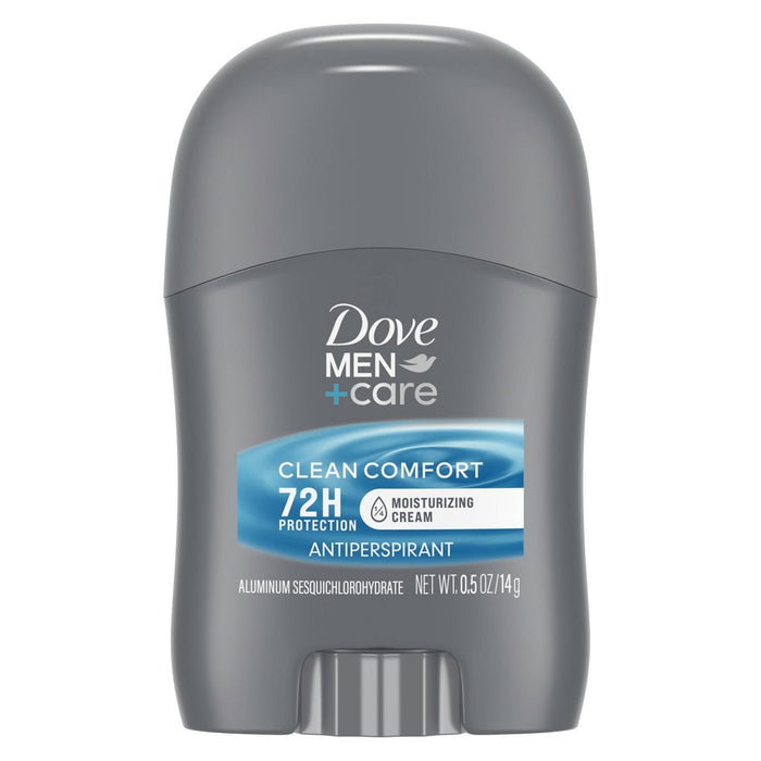 Dove Men+Care 72-Hour Antiperspirant & Mini Deodorant Stick - Clean Comfort - Travel Size - 0.5oz