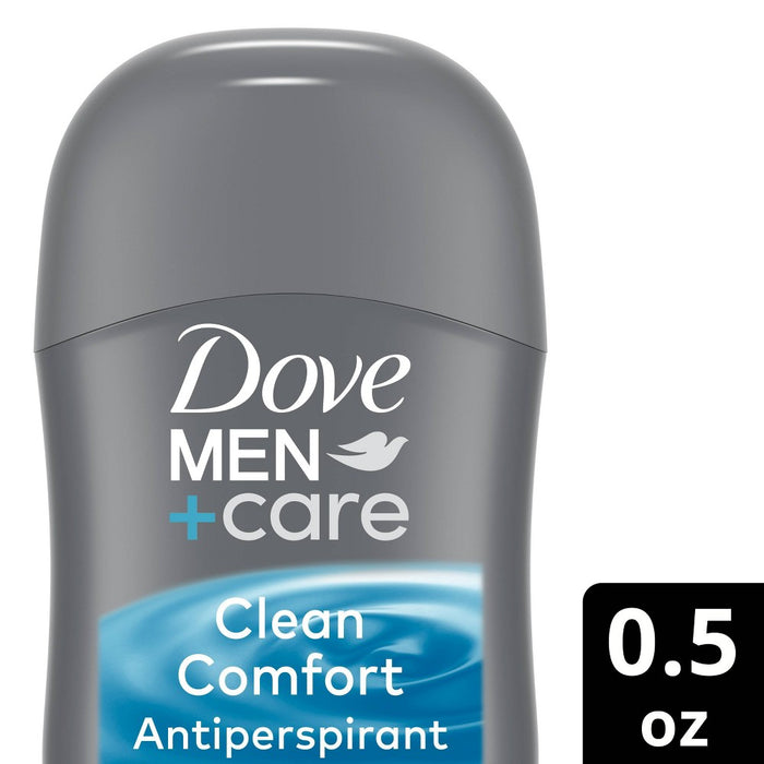 Dove Men+Care 72-Hour Antiperspirant & Mini Deodorant Stick - Clean Comfort - Travel Size - 0.5oz